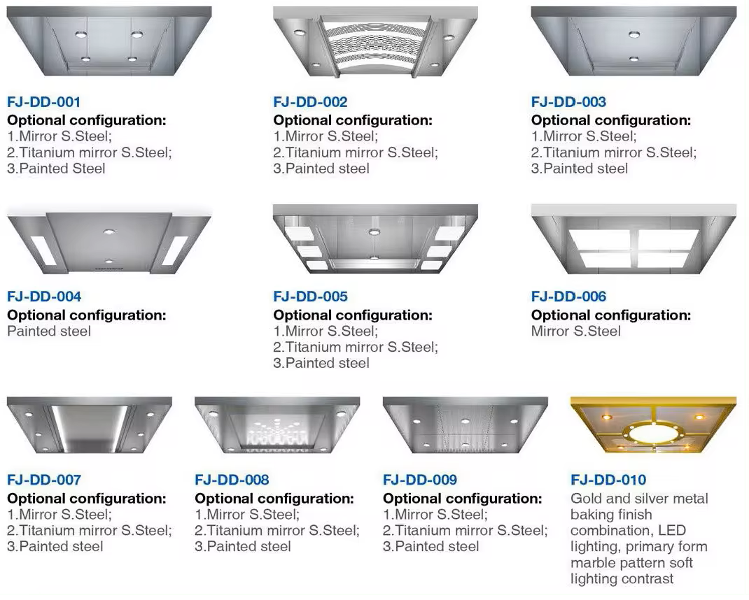 Elevator Ceiling options